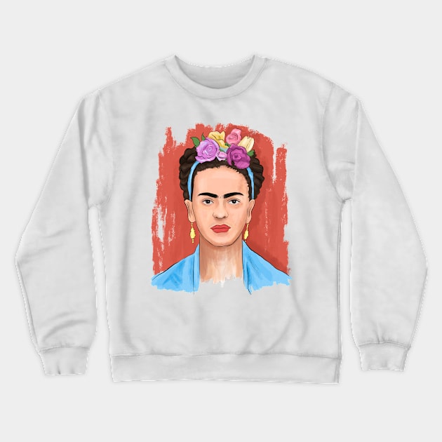 Denizko Art Frida Kahlo Crewneck Sweatshirt by denizko